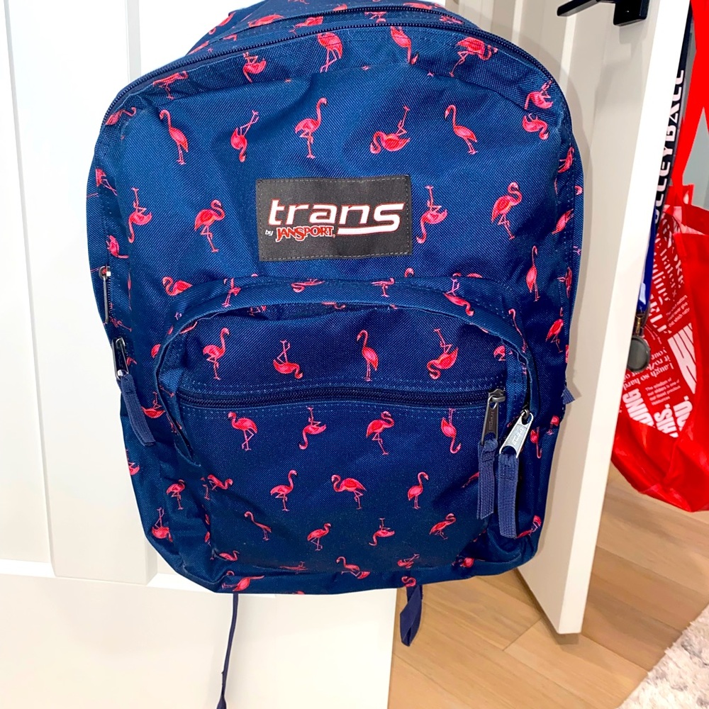 Flamingo printed girls backpack